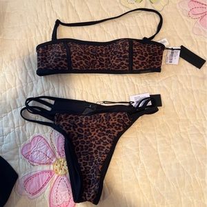 Kendall and kylie bandeau top with cagey bottom size small